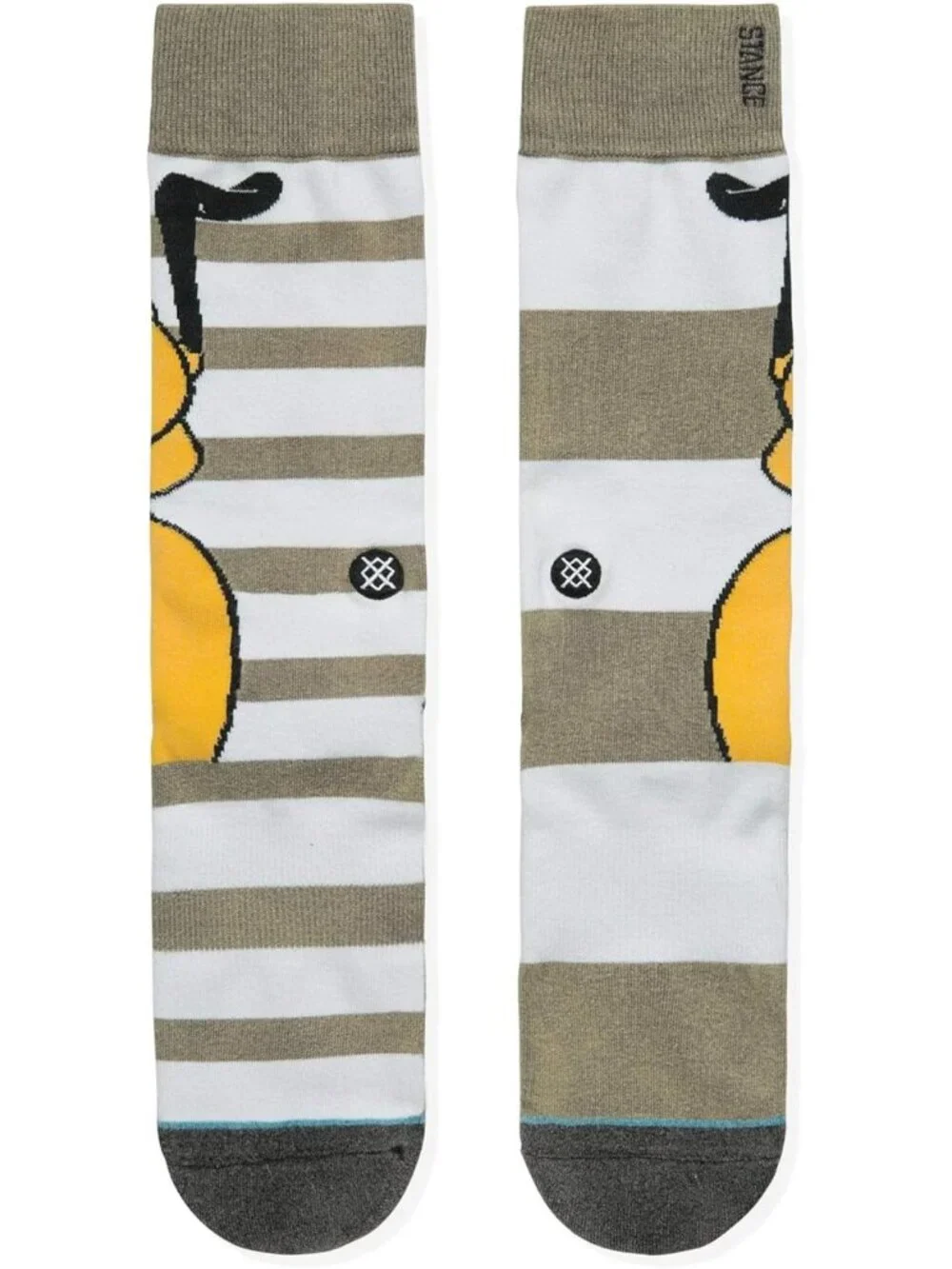 Stance x Men's Pluto Socks Grey Medium New with Tag